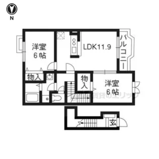 ヴィラアンソレイユ【2階】の間取り