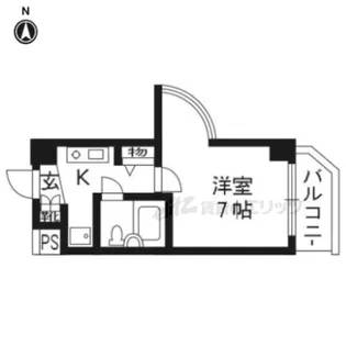 DETOM?1一条通【610号室】の間取り