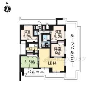 リージョン御池【5階】の間取り