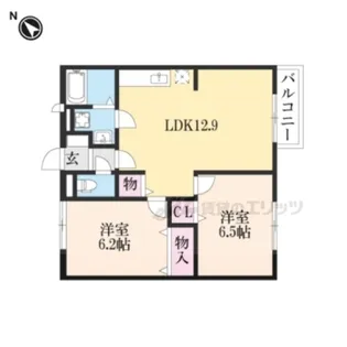 エルディムT【104号室】の間取り