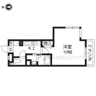 イーストヴィレッジ大宅【301号室】の間取り