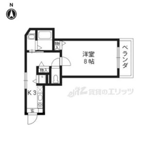 イーストヴィレッジ大宅【403号室】の間取り