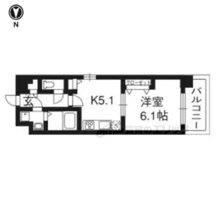 レジデンス西京極【805号室】の間取り