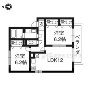 シャルマン【2階】の間取り