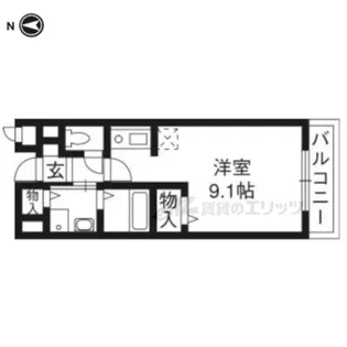 ビューティー藤ノ木【2階】の間取り