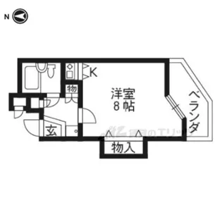 デ・リード桃山南【2階】の間取り