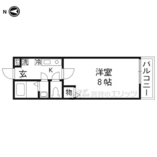 アドミ西院【1階】の間取り