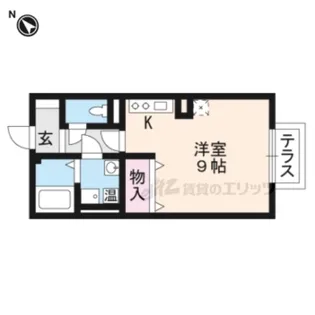 ショコラ・ゲーブルズ【202号室】の間取り