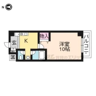 メディナ丹波口【5階】の間取り