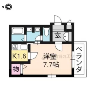 プラティーク・ドミール【202号室】の間取り
