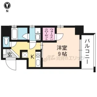 ハーモニアス西大路【3階】の間取り