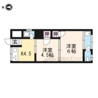 2Kの間取り画像