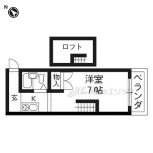 レオパレス鴨川【103号室】の間取り
