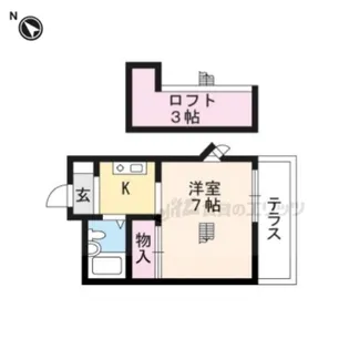 レオパレス鴨川【201号室】の間取り