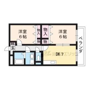 イーシスコートK【201号室】の間取り