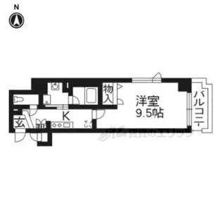 アスヴェル京都東寺前【411号室】の間取り