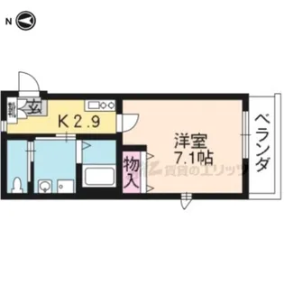カーサ桜馬場【104号室】の間取り