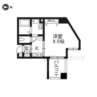エイペックス京都駅前【1103号室】の間取り