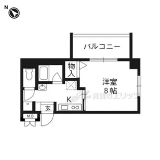 メビウス【405号室】の間取り