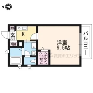 75kt@mizuki【201号室】の間取り