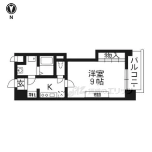 1Kの間取り画像