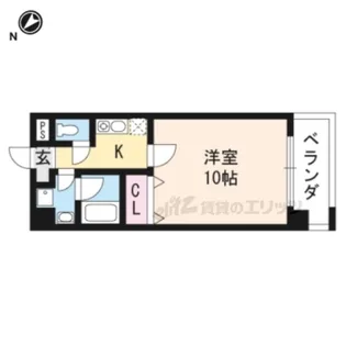 インプルーブKK【107号室】の間取り