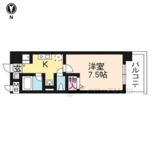ヴェルキューブ石雲【202号室】の間取り