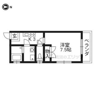 アルカス二条【3階】の間取り