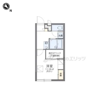レオパレスHolly【103号室】の間取り
