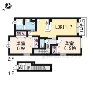 ディアコート【2階】の間取り