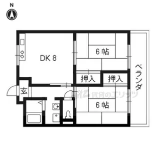 サンフラワー【305号室】の間取り