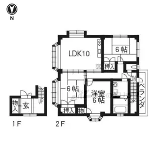 田嶋ビル【3階号室】の間取り