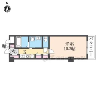 ライオンズマンション上鳥羽【511号室】の間取り