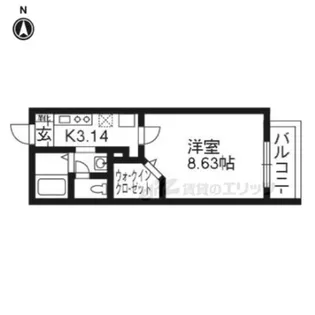 Resana山科【1階】の間取り