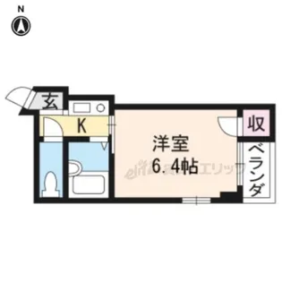 ジュール寺町二条【202号室】の間取り