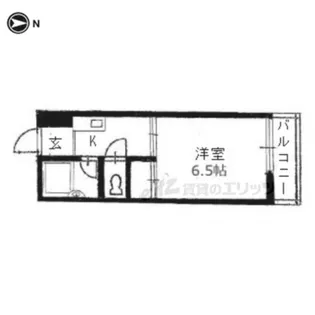 サンヴェール上高野【206号室】の間取り