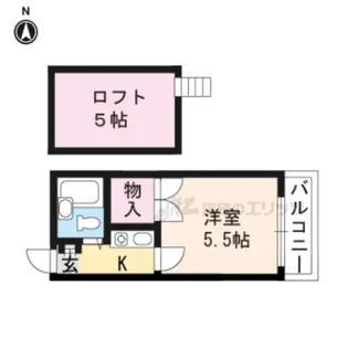 レオパレス山科第8【201号室】の間取り