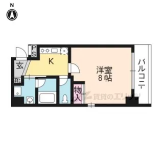グランドパレス大宮五条【202号室】の間取り