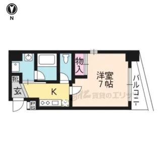 グランドパレス大宮五条【804号室】の間取り
