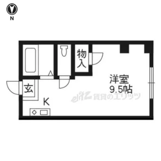 プラム中書島【401号室】の間取り