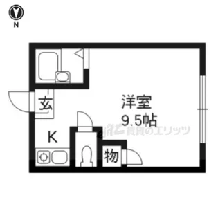 プラム中書島【403号室】の間取り