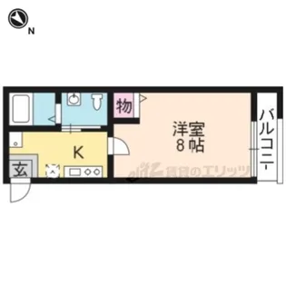 Sunrich西陣【301号室】の間取り