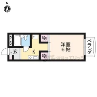 1Kの間取り画像
