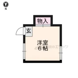 上賀茂アパート【201号室】の間取り