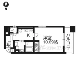HF烏丸鞍馬口レジデンス【3階】の間取り