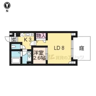 ベルリード31【106号室】の間取り
