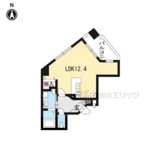 ヴェルメゾン御所西【303号室】の間取り