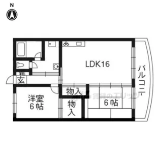 ファミール伏見A棟703 【703号室】の間取り