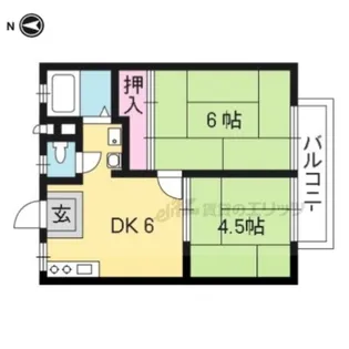 ファミーユ十権寺【103号室】の間取り