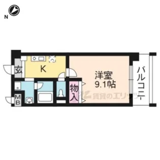 プリエール南草津【2階】の間取り